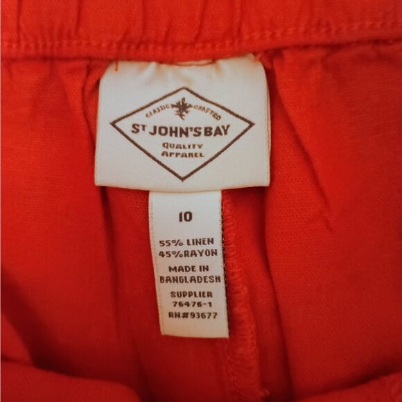 St Johns Bay Skort, Red, Sz 10, Hi Rise, New - Picture 4 of 4